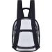 UEASE Clear Mini Backpack for Girls 9x7.5x2.8 in, Stadium Approved Waterproof Transparent Bag for Sports, Travel, Concert - Black - Buy Online on GoSupps.com