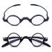 Agstum TR90 Small round eyeglasses retro Reading Glasses Readers 32-30-135 +1.50 Shiny Black