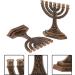 HOMSFOU 4 pcs Arms Branch Judaica Decoration Party Menorah Land Religious Office Holder Fengshui Holders Adornments Shabbat Worship Vintage Jerusalem for Chruch Home Dinner Statue - Buy Online on GoSupps.com