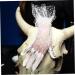 ifundom 1 Pair black gloves cocktail opera gloves hollowed-out gloves short gloves party gloves bridal mesh gloves vintage gloves for woman dots women's white Accessories lace 27.5x13x0.1cm - Buy Online on GoSupps.com