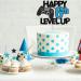 Gidobo 6th Birthday Cake Toppers Black Blue Glittery Cake Decorations with Controllers Themed Six Years Old Level Up Video Game Birthday Party Supplies for Boys Blue-6th - Buy Online on GoSupps.com