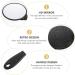 Minkissy Vintage Hand Mirror - Handheld Makeup & Hairdresser Mirror with Handle in Black Round Design for Travel, Home & Salon Vanity - Buy Online on GoSupps.com