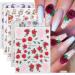 JMEOWIO 3D Spring Flower Nail Art Stickers - 5 Sheets - Buy Online on GoSupps.com