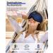 LC-Dolida Silk Sleep Mask for Side Sleepers - 100% Light-Blocking Bluetooth Eye Mask with Headphones for Travel Naps Yoga & Meditation | Ice Mask Blue - Buy Online on GoSupps.com