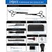 Buy Tidevan 14-Piece Professional Hairdressing Scissors Set - Precision Hair Cutting Scissors & Cloak Ideal for Men Women & Children - International Shipping Available - Buy Online on GoSupps.com