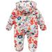 Famuka Baby Snowsuit Romper | Fleece-Lined Winter Outfit 0-3 Months Orange - Buy Online on GoSupps.com