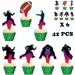 BULKITEM 42 Pieces Football Cupcake Toppers Football Theme Birthday Sports Game Day SUPER BOWL Sunday Party Decoration Supplies Cake Decors - Buy Online on GoSupps.com