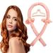 Heatless Hair Curler Hair Culers for Long Hair Soft No Heat Hair Curlers You Can To Sleep In Overnight,Heatless Curling Rod Portable Silk Curling Ribbon (Pink)