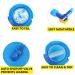 Unigear 2L Hydration Water Bladder Reservoir - BPA-Free & Taste-Free for Backpacking, Biking, Hiking, Camping - Blue - Buy Online on GoSupps.com
