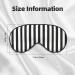 Buy Black and White Stripes Soft Sleep Eye Mask | Ultimate Comfort for Men & Women | Perfect Travel Accessory - Buy Online on GoSupps.com