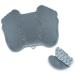 Foot scrubber for the shower wall-mounted hands-free back washing brush with suction cups foot cleaner bathroom anti-slip mat (gray) gray