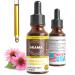 Grama Wellness Organic Echinacea Goldenseal Tincture Echinacea & Goldenseal Immune Support Drops Liquid Echinacea Extract Alcohol-Free Herbal Supplement for Adults & Kids 1 fl oz