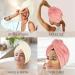 Super Absorbent Hair Towel Wrap for Long & Thick Hair - Pineapple Plaid Design Turban Head Wrap for Women (Beige & Light Pink) - International Shipping Available - Buy Online on GoSupps.com