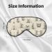 Rabbit Background Eye Mask - Soft Elastic & Adjustable | Comfortable Sleep Mask for Men & Women - Shop Internationally - Buy Online on GoSupps.com