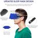 Mavogel Cotton Sleep Eye Mask - Breathable Light Blocking Night Mask for Men and Women - Includes Travel Pouch (Blue) - Buy Online on GoSupps.com