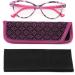 Lanlang 2-Pack Blue Light Filter Reading Glasses for Women - Anti-Eyestrain & Anti-UV - 0-4.0 Diopters L-L014 Gray Violet 2.5 Diopters - Buy Online on GoSupps.com