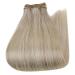 Runature 30cm Real Hair Extensions - Blond Highlighted Invisible Weft 70g Remy Human Hair #19AP60 - One Piece Easy Application - Buy Online on GoSupps.com