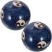 Beavorty 1 set of blue traditional hand massage balls made of enamel yang baoding balls vintage baoding- chinese massage balls baoding balls sound exercise balls fitness asia vintage