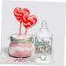 COLLBATH Marshmallow Jar Condiment Container Terrarium Vintage Candy Jars Gift Canister Food Jars Storage Cookie Containers Wedding Favors Clear Container with Lid Glass With Cover Buffet 22x12cm Transparent Color - Buy Online on GoSupps.com