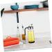 Zerodeko 3 Pcs Oil Can Condiment Container Bottle Stainless Steel Containers Olive Oil Dispenser Automatic Oil Container Olive Oil Bottle Seasoning Bottle Refueling Bottle Glass Leakproof 22X7CMx3pcs Blackx3pcs - Buy Online on GoSupps.com
