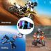 Adjustable Anti-UV Motorcycle Goggles - Black | for Dirt Bike ATV Motocross | Protective Offroad Gear for Men, Women, Youth - Buy Online on GoSupps.com