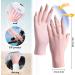 Plliocse 2 Pairs UV Gloves for Gel Nails UV Glove Gel Manicures Glove UPF50+ UV Nail Protection Gloves Fingerless UV Gloves for Gel Nails Protect Hands from UV Harm (Pink) - Buy Online on GoSupps.com