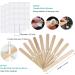 Candle Wicks 100 Pcs 6 inch with Wick Stickers & Wooden Centering Device for DIY Candle Making - Buy Online on GoSupps.com