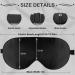 Buy 3 Pack Silk Sleep Masks - Adjustable Eye Masks for Men & Women | eWish Light Blocking Eye Covers (Gray Pink Black - Buy Online on GoSupps.com
