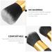 Uonlytech 2pcs Makeup Brush Set - Foundation & Eyeshadow Brushes for Women | Loose Powder & Liquid Eyeliner | Travel-Friendly Black Cosmetics - Buy Online on GoSupps.com