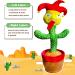 Dancing Cactus Toy - Interactive Plush Singing Cactus Repeats & Dances - USB Rechargeable - Fun Christmas Decor Piece - Buy Online on GoSupps.com