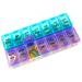 Weekly Pill Organizer - 7 Day AM/PM Twice a Day | Pills Planner Case with Large Compartment | BPA Free Travel Medicine Box for Medication Vitamins & Fish Oil Supplements