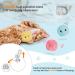Namsan Cat Ball Interactive Toys - 3 Plush Chirping Balls for Cats | Yellow Blue & Pink - Perfect for Playtime & Engagement - Buy Online on GoSupps.com