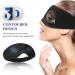 Mavogel 3D Sleep Mask for Men & Women - Light Blocking Eye Mask Zero Eye Pressure Comfort for Travel Naps Yoga & Meditation - Soft & Breathable Black Blindfold - Buy Online on GoSupps.com