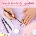 Born Pretty Acrylic Powder Set - 3 Colors (White Clear Pink) | Nail Starter Kit for Beginners & Experts | Acrylic Liquid & Brush Included - Buy Online on GoSupps.com