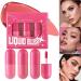 Liquid blush liquid blush for cheeks cream blush light color blendable with highlighter all-day highlighter for eyes and cheeks makeup - Buy Online on GoSupps.com