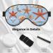 Unisex Starfish & Seashell Pattern Eye Mask | Soft Light-Blocking Sleep Mask for Ultimate Comfort - Buy Online on GoSupps.com