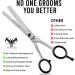 Cotton Candies Professional Hairdressing Teeth Scissors Stainless Steel for Barbers Hair Cutting Salon Children Men & Women (Thinning Shears 6") Traditional 6" - Buy Online on GoSupps.com