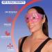 Ergo Gel Bead Eye Therapy Mask - Hot Cold Compress for Puffy Eyes, Headaches, Sinus - Reusable Cooling Face Mask for Dry Eyes and Dark Circles (Pink) - Buy Online on GoSupps.com