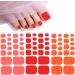 Buy JERCLITY 440 Pieces Toe Nail Stickers - Pink & Red Solid Color Nail Wraps for Women Girls & Kids - Self-Adhesive Polish Strips with Nail File - Perfect for Easy DIY Manicures - Buy Online on GoSupps.com
