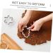 GRIRIW Korean Sugar Kit 1 Set Sugar Cookie Mold Christmas Candies Cookie Stamp Shapes Festive Cookie Molds Candy Machine 8.5X8.5cm Silver - Buy Online on GoSupps.com