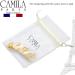 Camila Paris CP3169 Handmade French Hair Barrette Clip - White/Gold, Strong Hold Grip for Women/Girls, No Slip/Durable Styling Accessory - Made in France - Buy Online on GoSupps.com