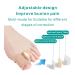 Ashomie Gel Toe Spacer Separator 2 Pack - Bunion Corrector & Pain Relief with Adjustable Soft Toe Spacers - Fits Shoe Sizes 5-11 - Buy Online on GoSupps.com