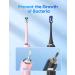 BAFOVY Sonic Electric Toothbrush for Adults - 48000 VPM Deep Cleaning with Magnetic Wireless Charger - 6 Brush Heads, 3 Modes & Smart Timer - Pale Pink - Buy Online on GoSupps.com