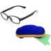 Children's Glasses Frame Without Prescription - Clear Lens for Boys & Girls Age 5-12 | Includes Glasses Case - Light Black - Buy Online on GoSupps.com