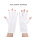 UV-Resistant Nail Art Hardening Lamp Glove | Manicure Protection for Skin Aging | Ideal for Canoeing & Driving (White) - Buy Online on GoSupps.com