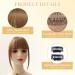 Light Brown Real Human Hair Clip-in Bangs Extensions - Air Bangs Fringe - Buy Online on GoSupps.com