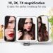 WEILY Portable Travel Makeup Mirror with Lights - 1X 3X 7X Magnification - Touch Control Trifold Mirror - Three Colors Dimmable - Black - Buy Online on GoSupps.com