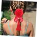 minkissy 5 Pairs Antique Red Hairpin Tassel Hair Accessories Furry Balls Hair Clip Chinses Spring Festival Headdress Pom Pom Tassels Hair Clips Barrettes Flower Hair Hairy Cloth Child - Buy Online on GoSupps.com