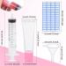 50Pcs 15ml Lip Gloss Tubes with Pink Cap - DIY Cosmetic Squeeze Tubes with Labels, Syringe, and Funnel - Pink x 50pcs - Buy Online on GoSupps.com