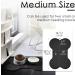 Waterproof Silicone Dog Food Mat | Non-Slip Pet Feeding Mat | Non-Spill Puppy Dish Tray | Bone-Shaped Black Mat - Small/Medium/Large - Buy Online on GoSupps.com